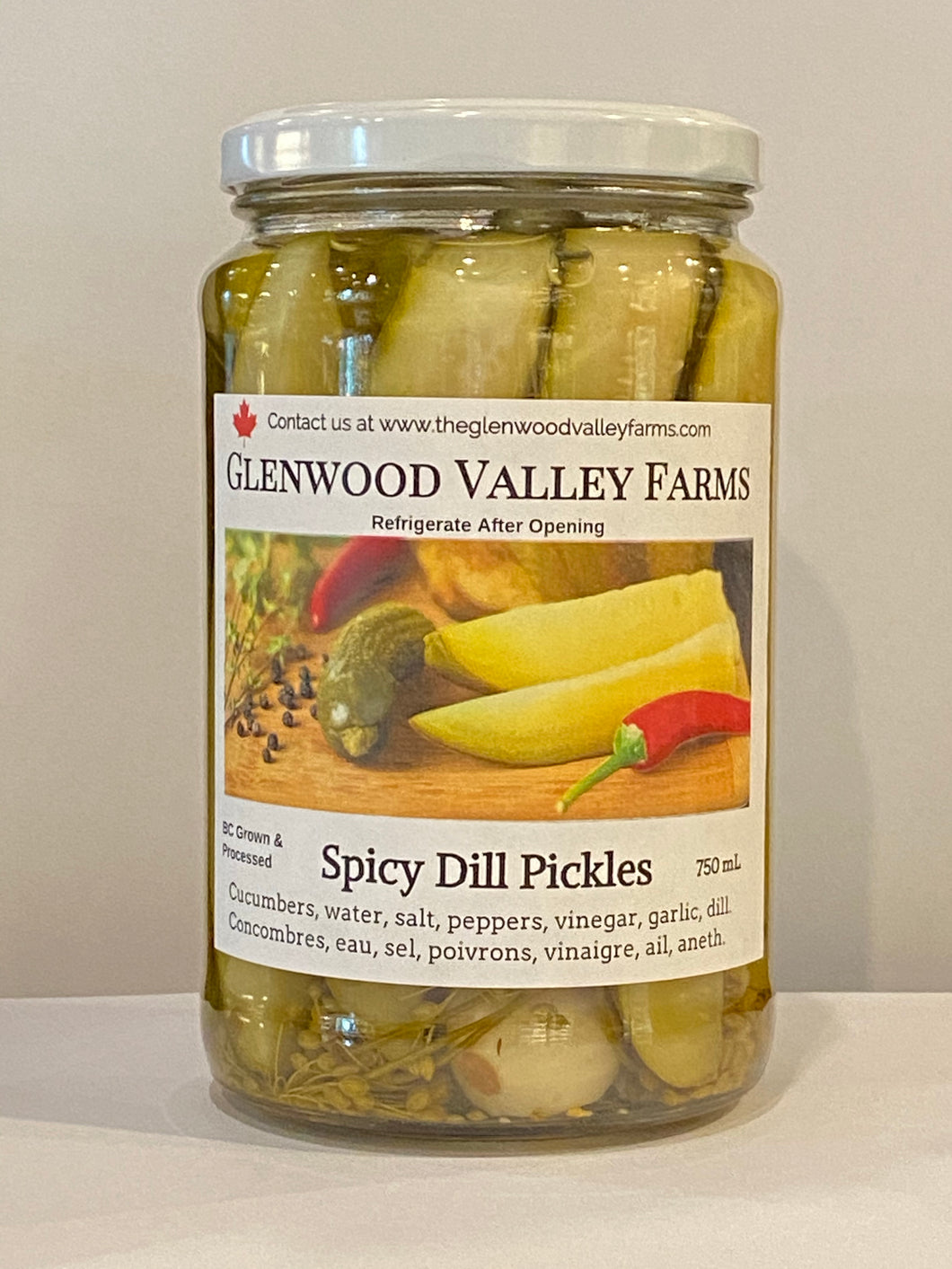 Glenwood Valley Spicy Dill Pickles