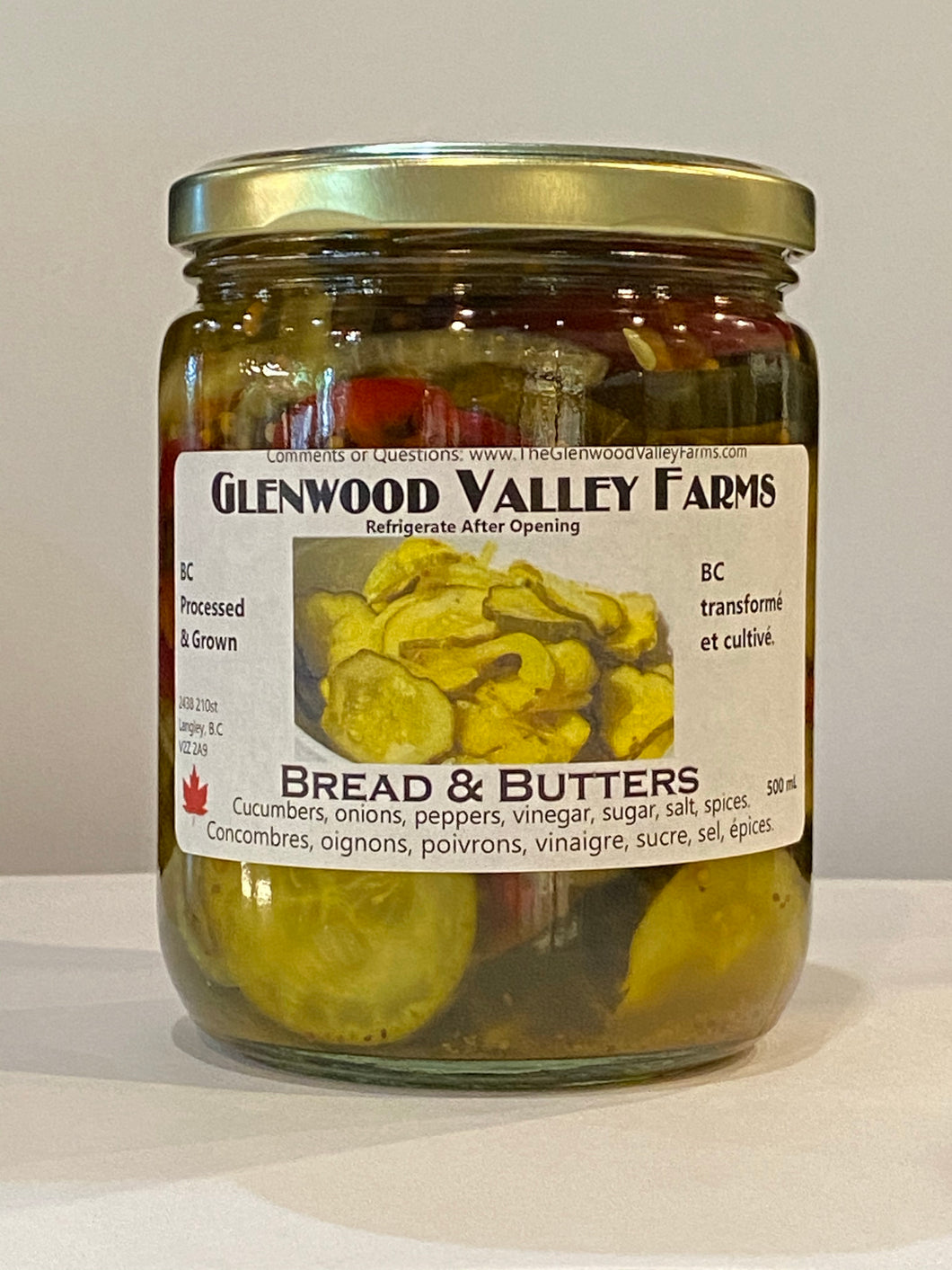 Glenwood Valley Bread N Butter Pickles