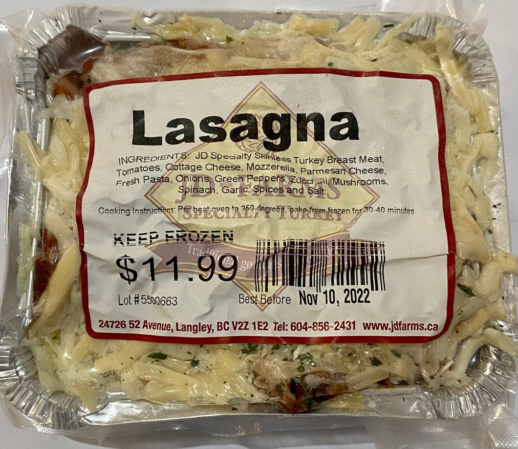 Turkey Lasagna