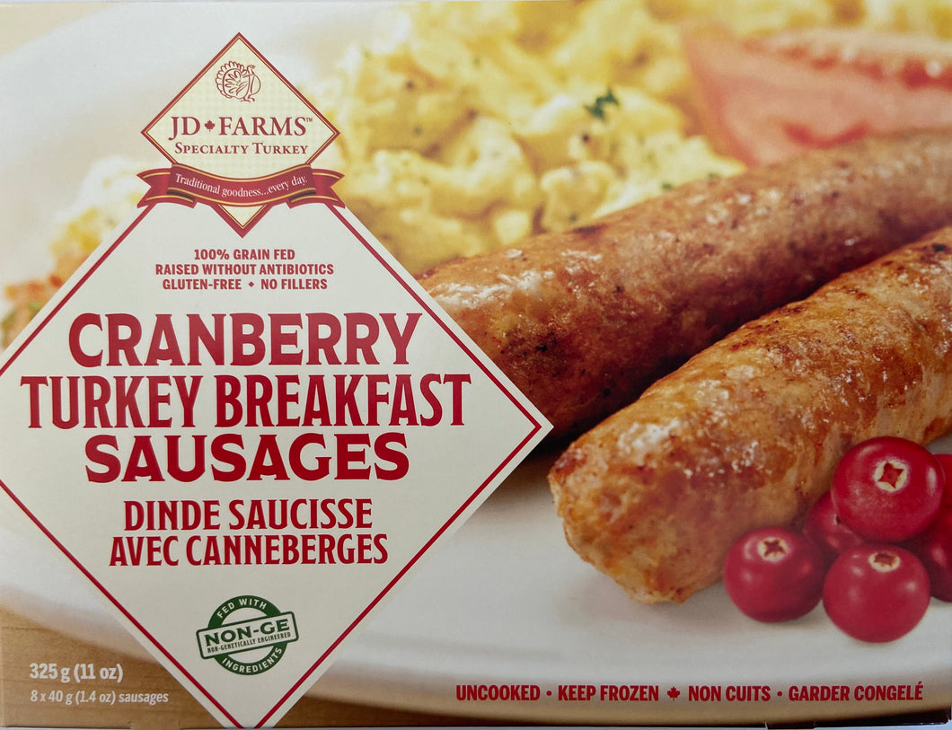 Cranberry Turkey Breakfast Sausage